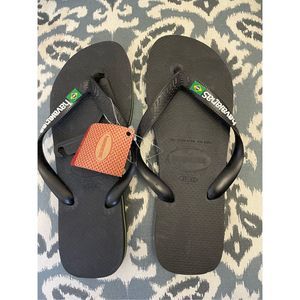Havaianas Unisex Adult 10-11 Brazil Logo Flip Flop Sandals New